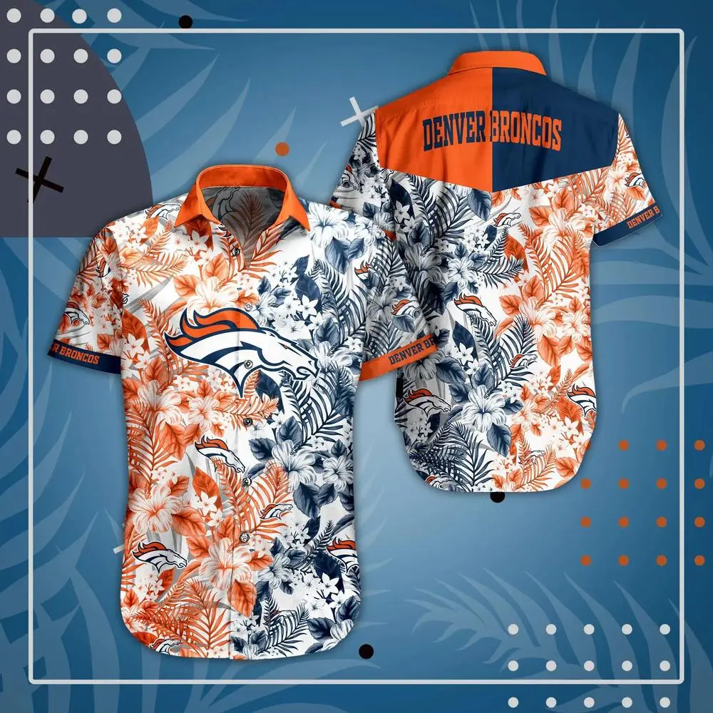 Denver Broncos Tropical Flora Spirit Hawaiian Shirt