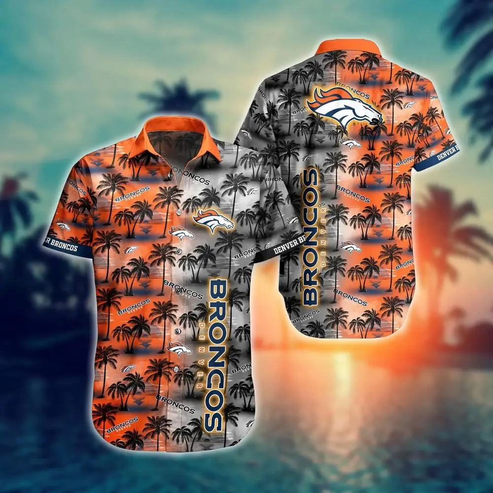 Denver Broncos Tropical Sunset Spirit Hawaiian Shirt