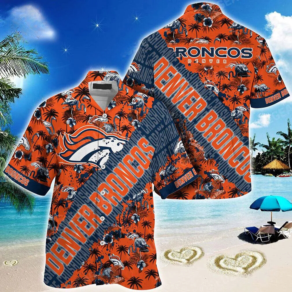 Denver Broncos Tropical Wave Hawaiian Shirt