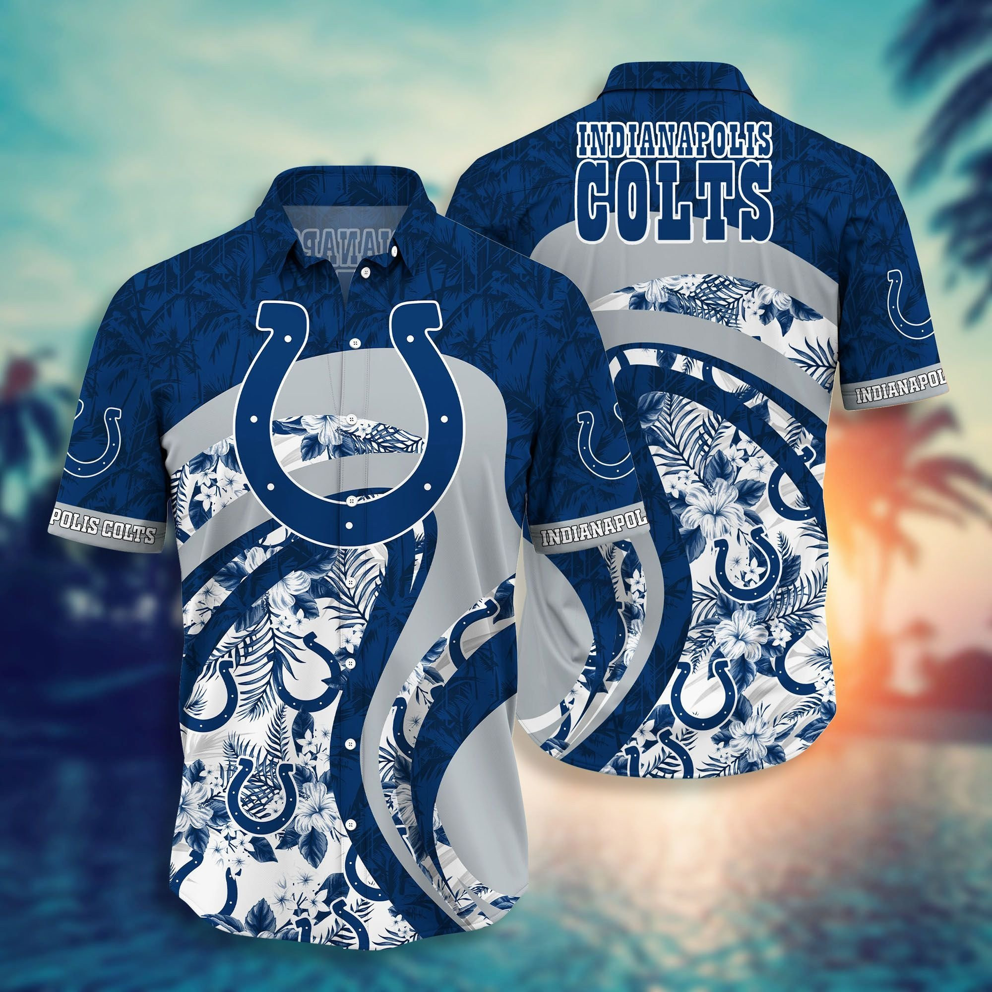 Indianapolis Colts Ocean Clash Hawaiian Shirt