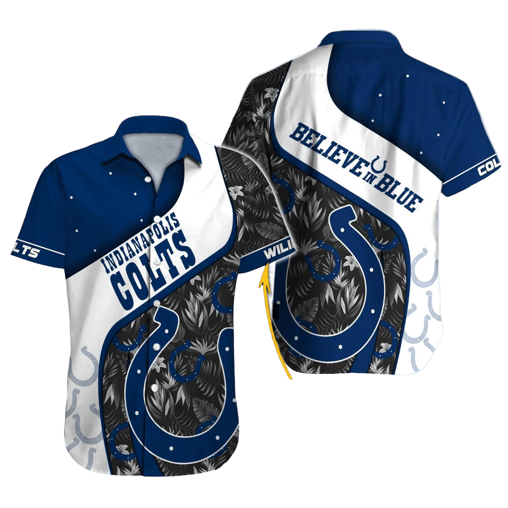 Indianapolis Colts Touchdown Tropical Aloha Shirt