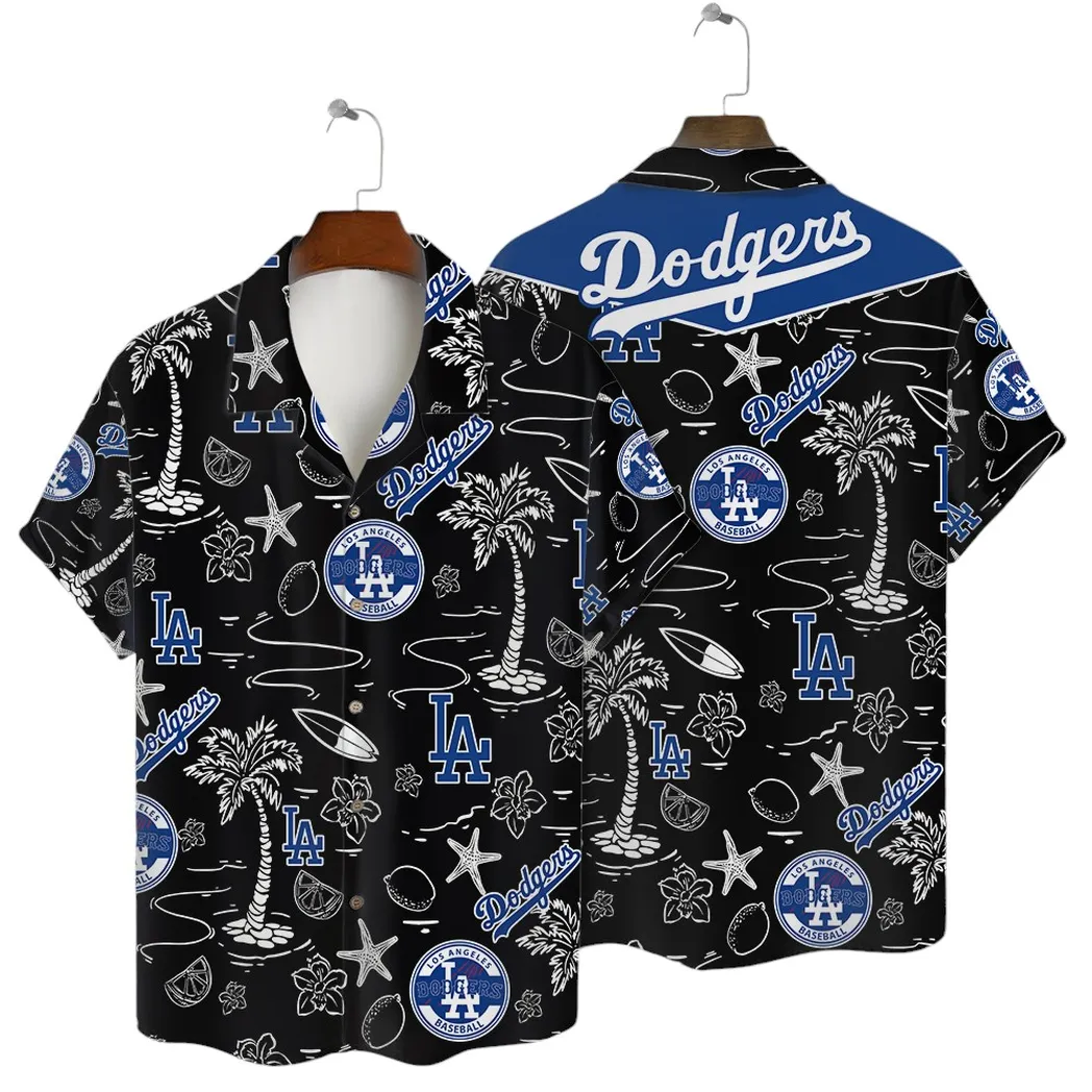 Los Angeles Dodgers Beach Icons Hawaiian Shirt