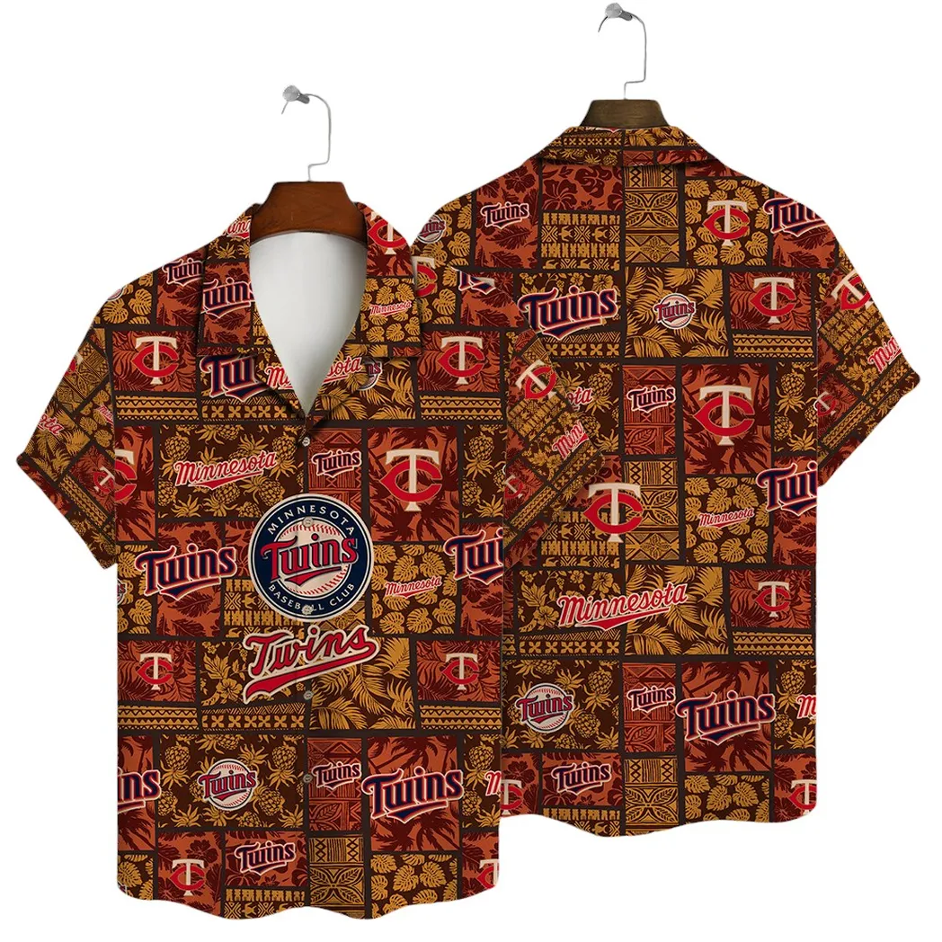 Minnesota Twins Coastal Comfort Hawaiian Shirt