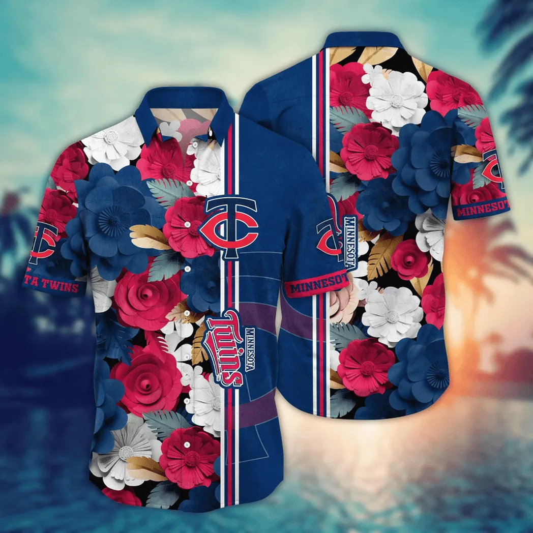 Minnesota Twins Floral Pride Hawaiian Shirt