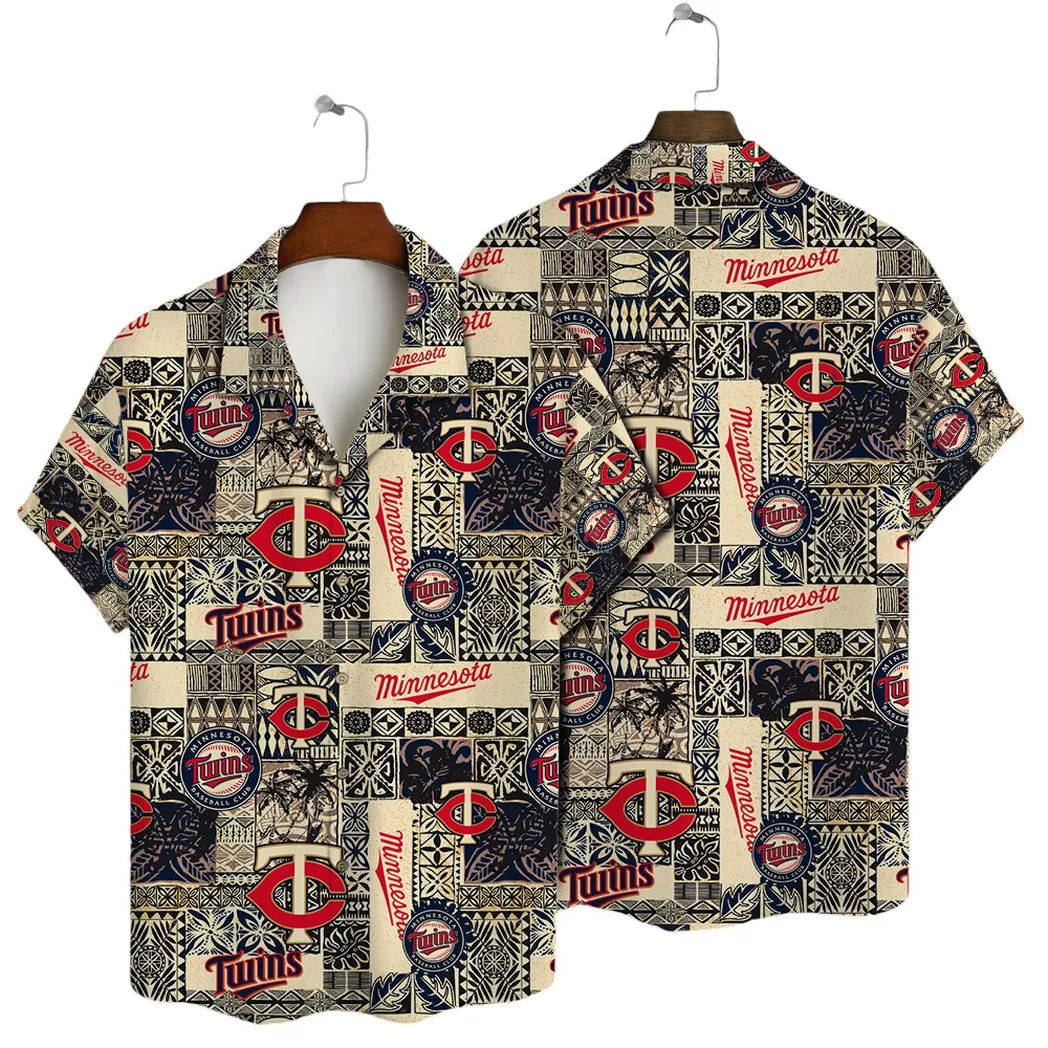 Minnesota Twins Island Breeze Hawaiian Shirt