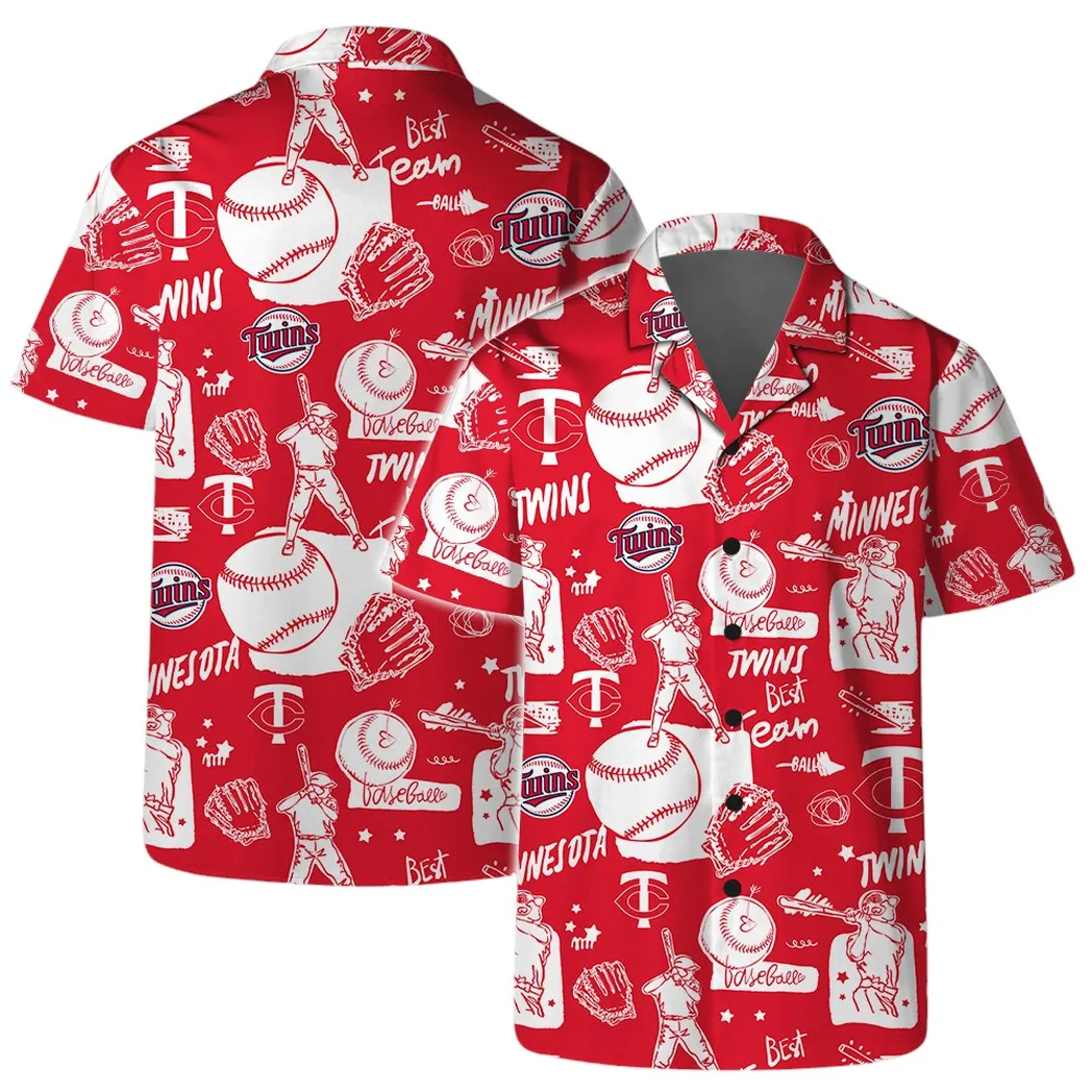 Minnesota Twins Red All-Star Hawaiian Shirt