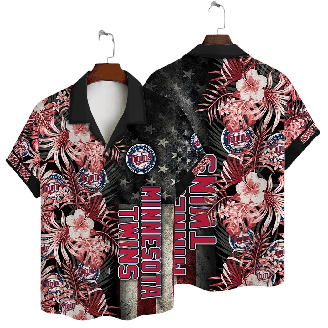 Minnesota Twins Sunset Vibes Hawaiian Shirt