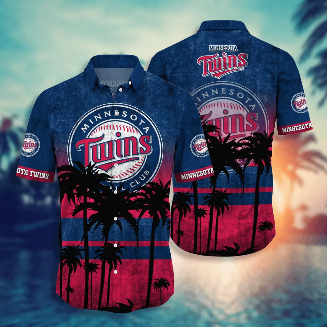 Minnesota Twins Tropical Sunset Hawaiian Shirt