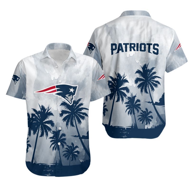 New England Patriots Tropic Touch Hawaiian Shirt