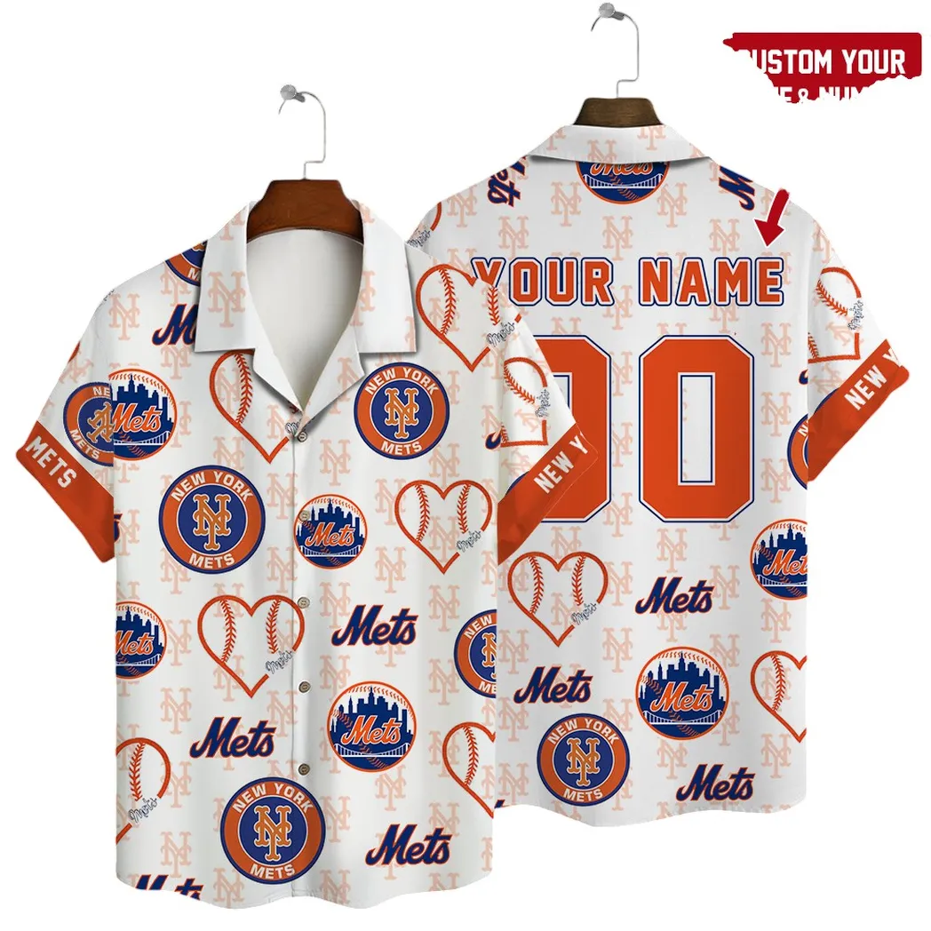 New York Mets Game Day Getaway Hawaiian Shirt