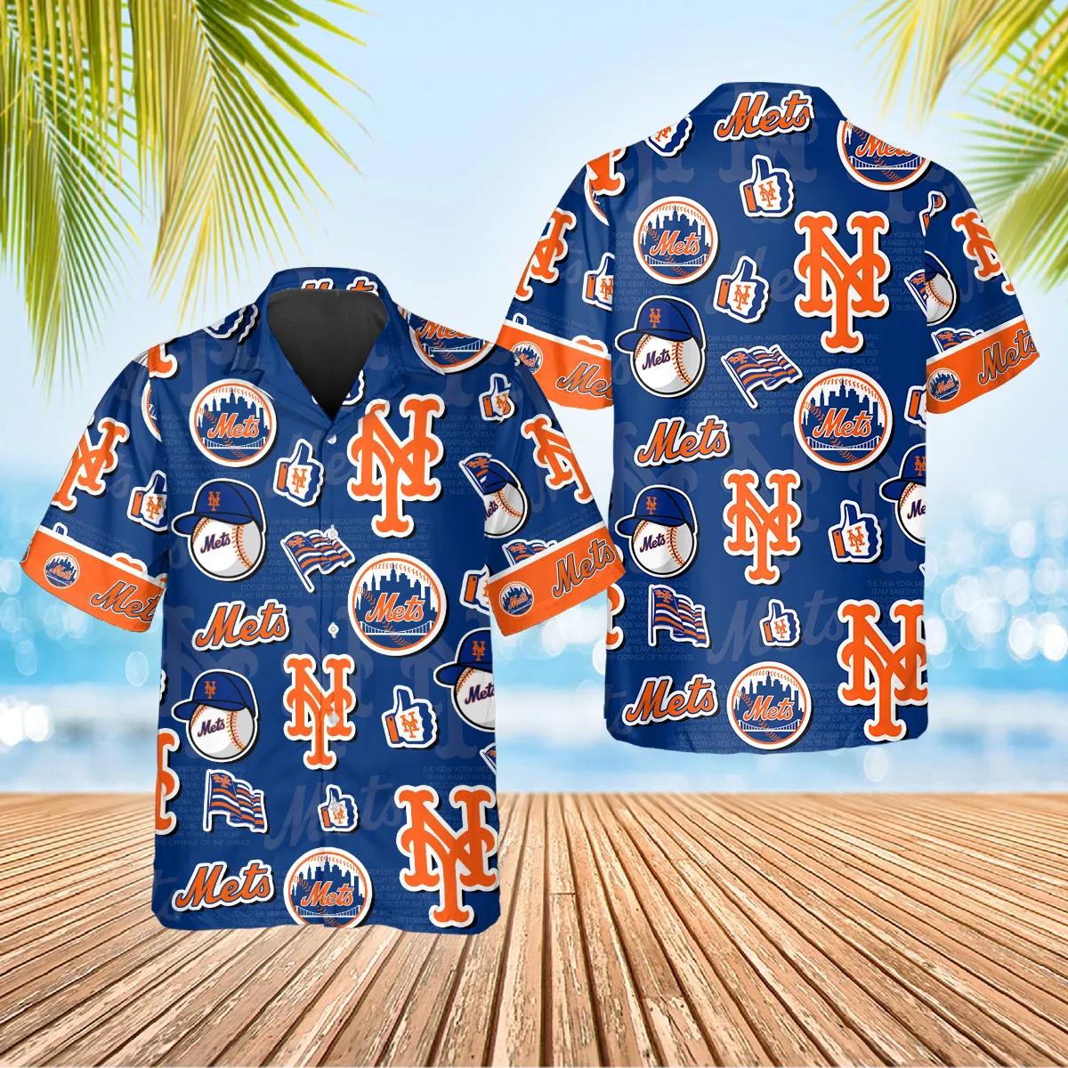 New York Mets Island Adventure Hawaiian Shirt