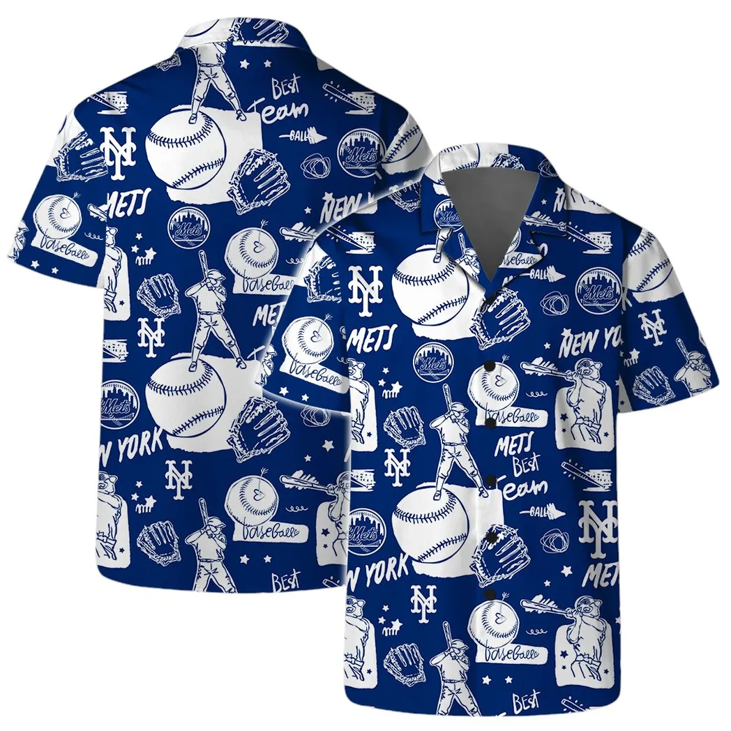 New York Mets Summer Splash Hawaiian Shirt