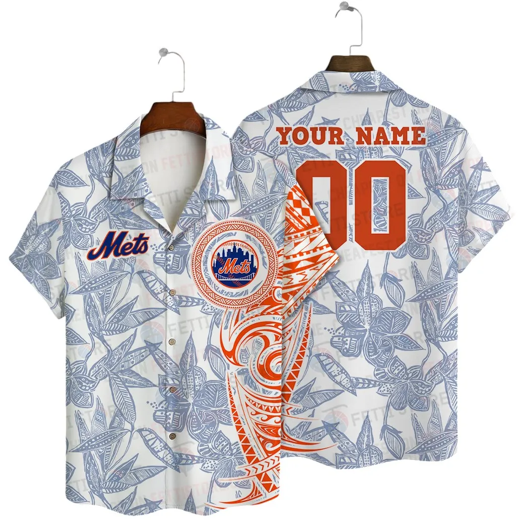 New York Mets Tropical Game Day Hawaiian Shirt