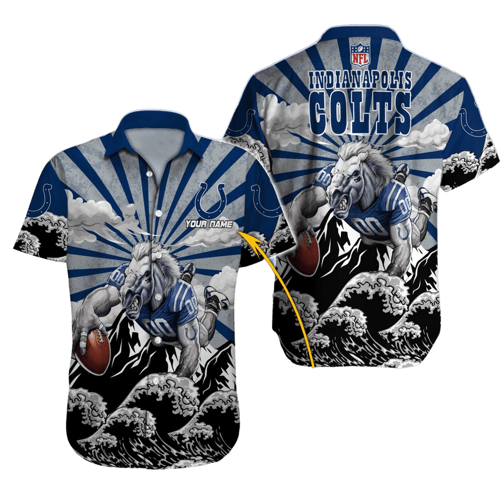 Personalized Indianapolis Colts Indy Pride Paradise Hawaiian Shirt