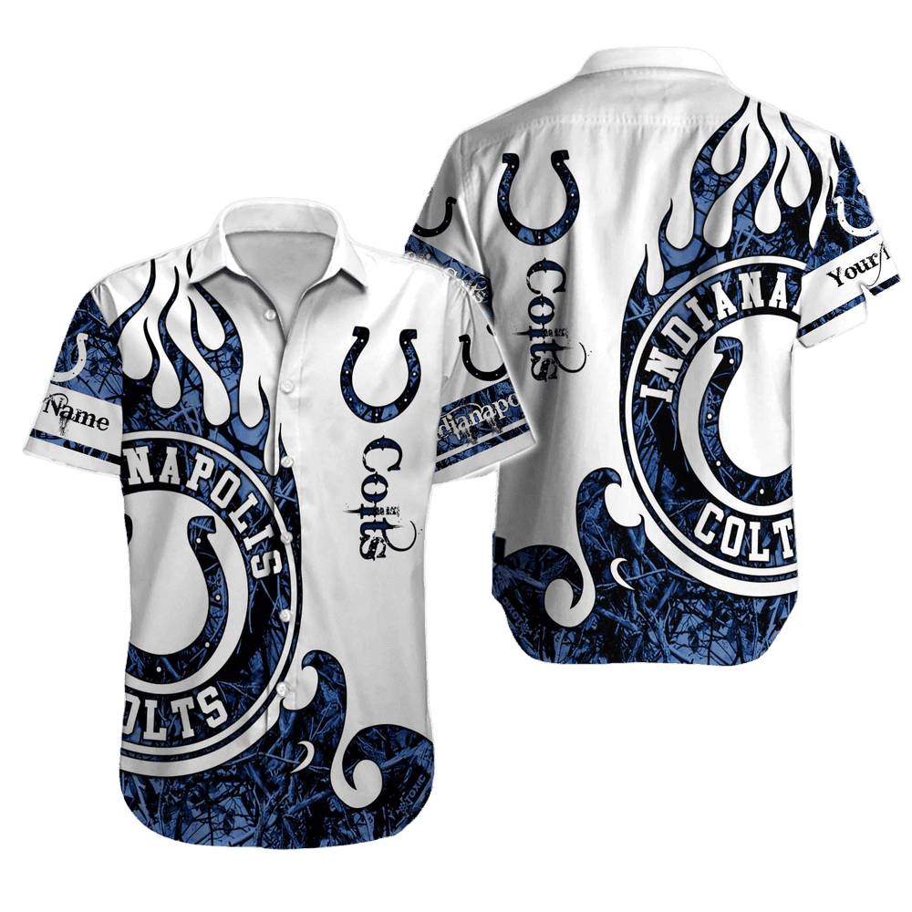 Personalized Indianapolis Colts Island Sky Hawaiian Shirt