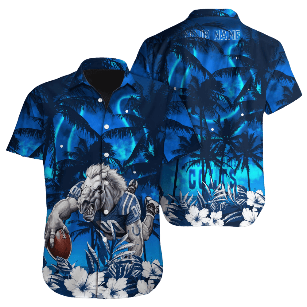 Personalized Indianapolis Colts Island Victory Hawaiian Shirt