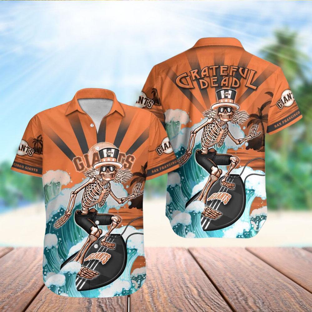 San Francisco Giants Grateful Dead Surf Hawaiian Shirt