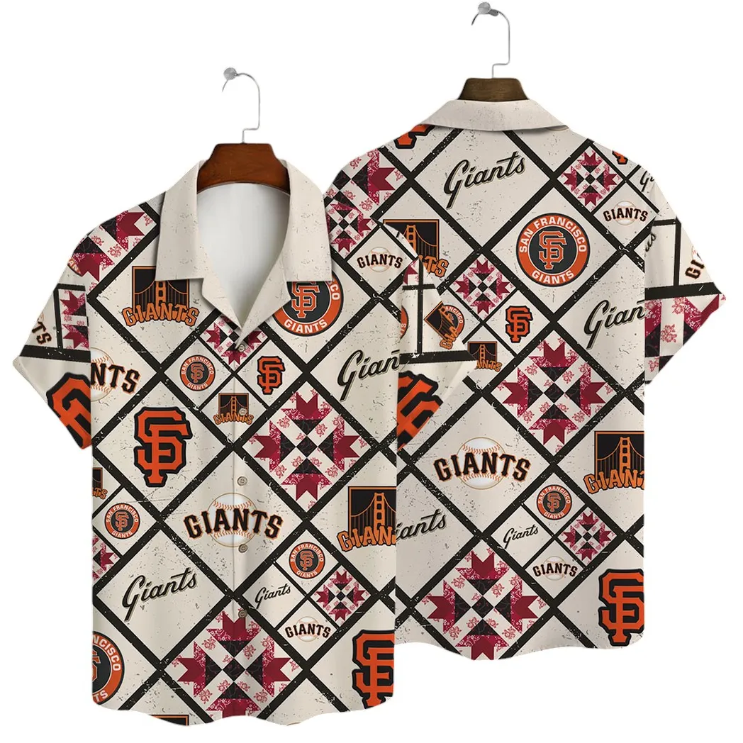 San Francisco Giants Patchwork Pride Hawaiian Shirt