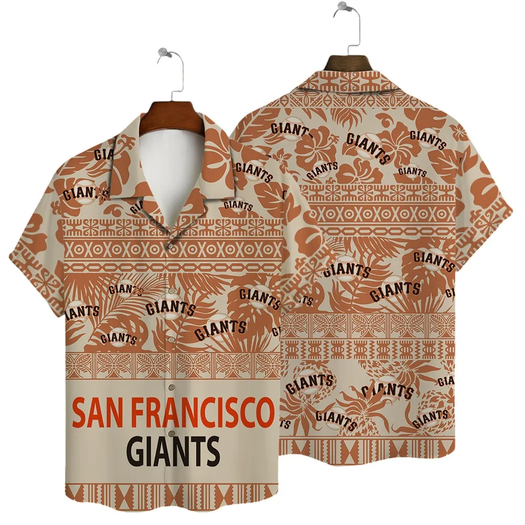 San Francisco Giants Retro Tribal Hawaiian Shirt