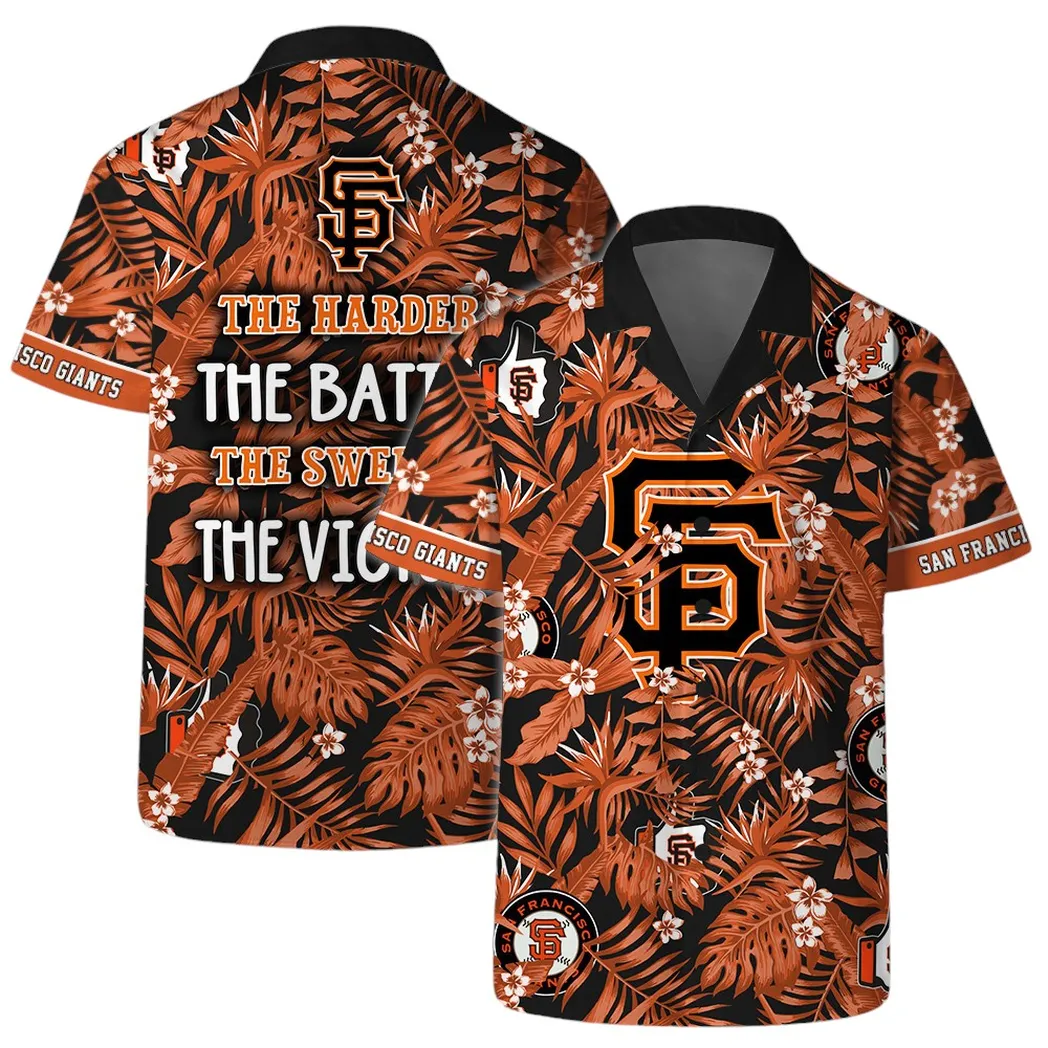 San Francisco Giants Victory Slogan Hawaiian Shirt