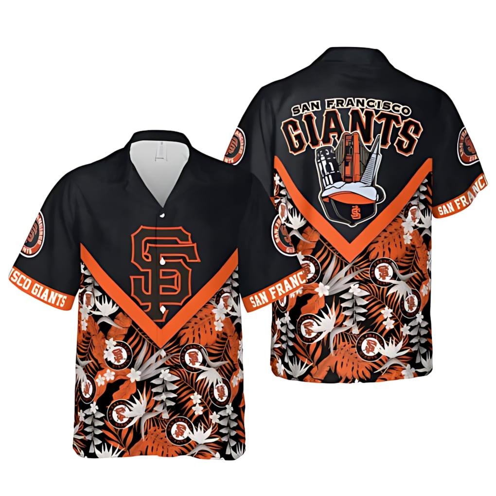 San Francisco Giants Vintage Badge Hawaiian Shirt