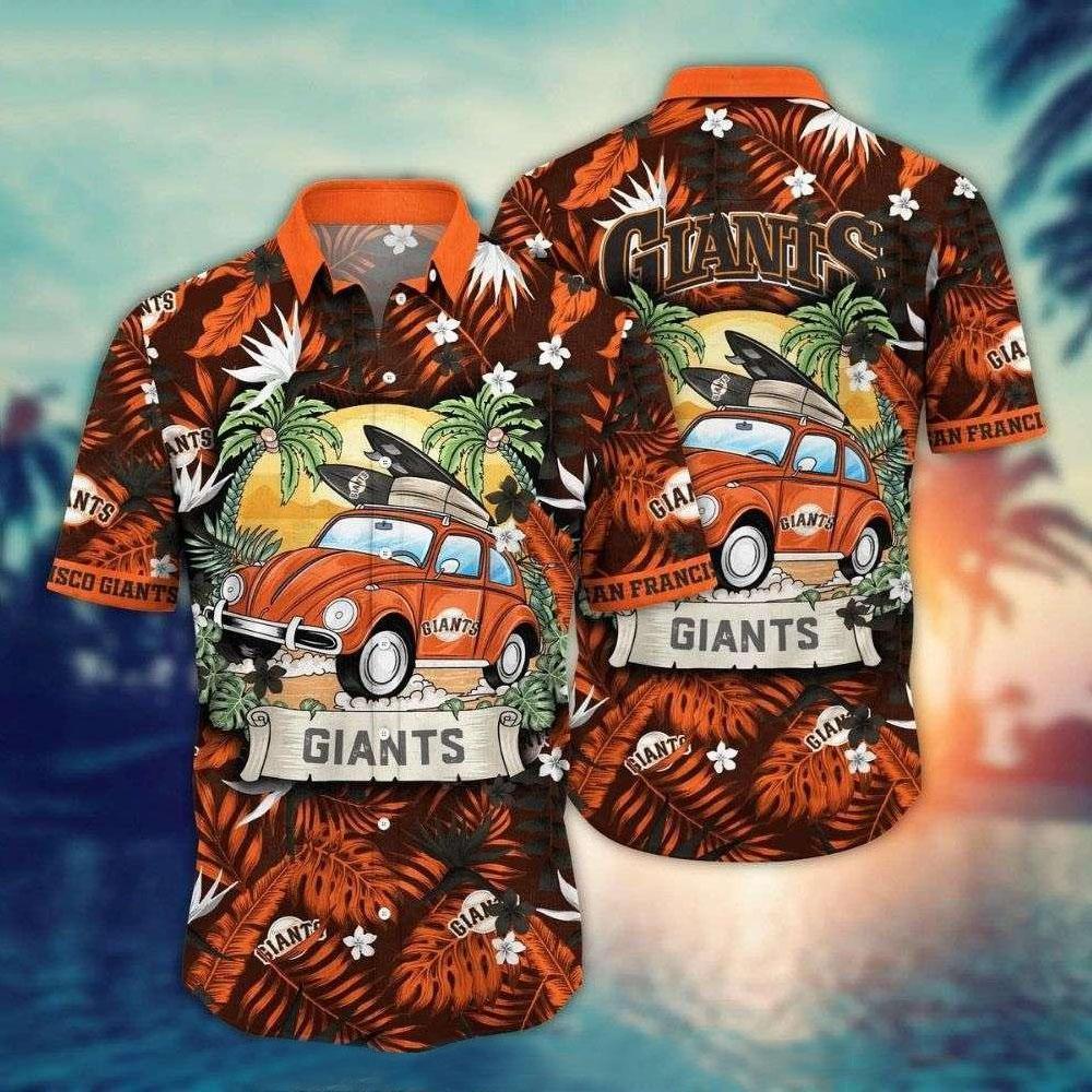 San Francisco Giants Vintage Surf Woody Hawaiian Shirt