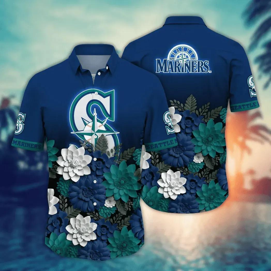 Seattle Mariners Coastal Vibes Hawaiian Shirt