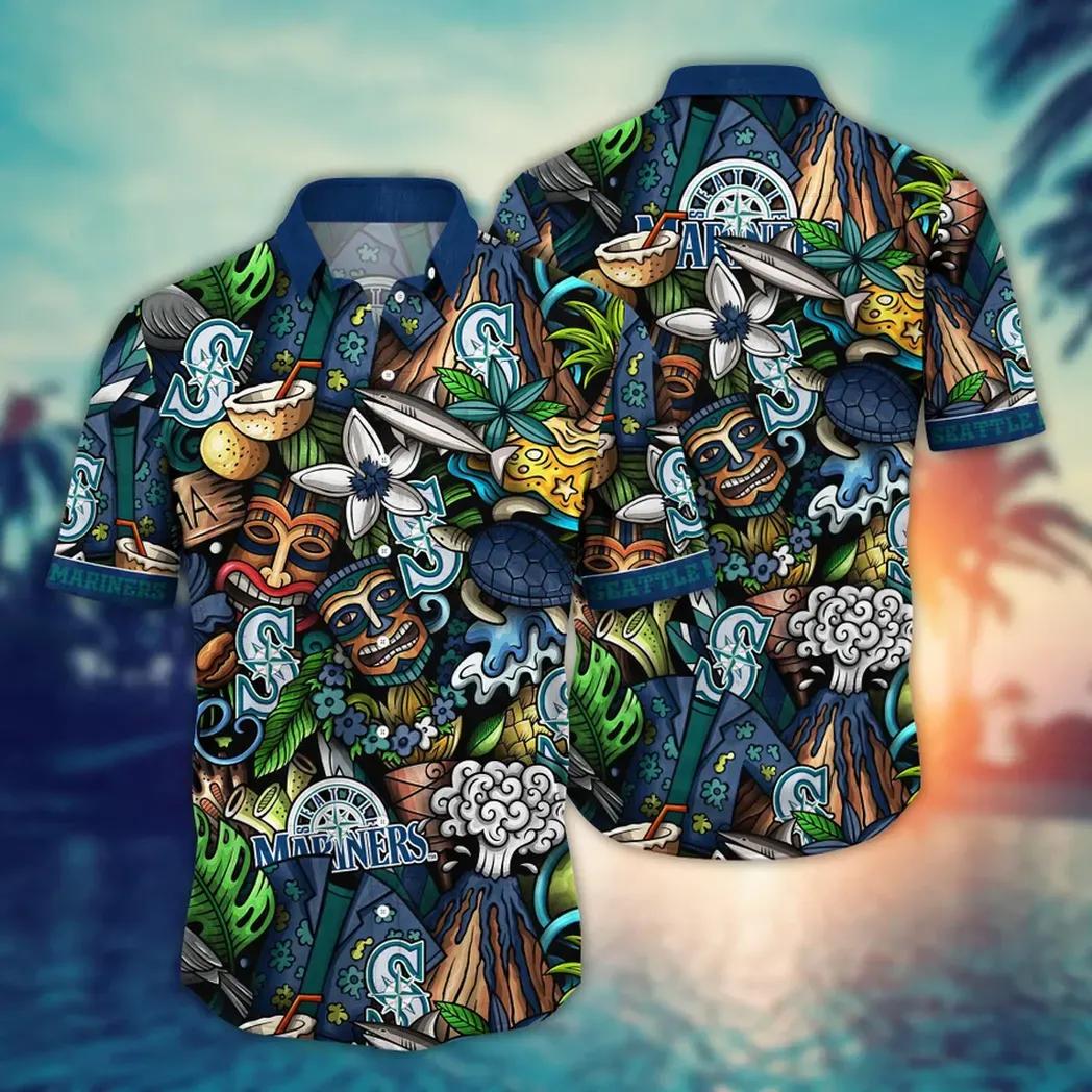 Seattle Mariners Island Paradise Hawaiian Shirt