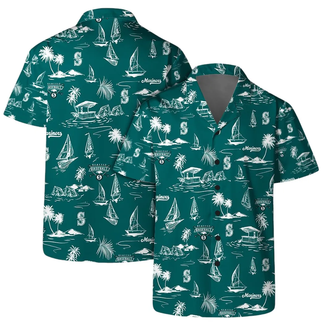 Seattle Mariners Island Vibes Hawaiian Shirt