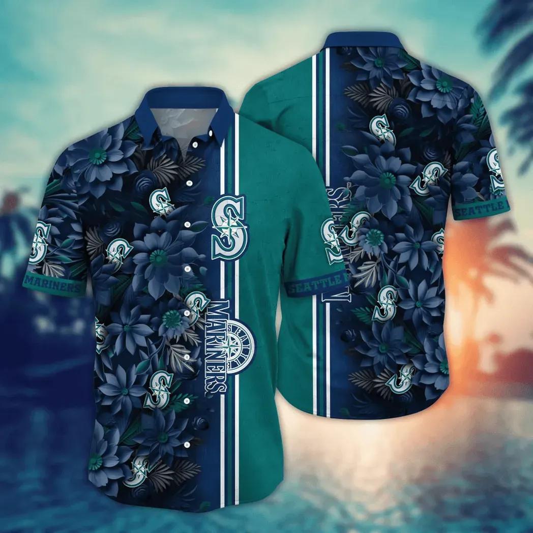 Seattle Mariners Pacific Breeze Hawaiian Shirt