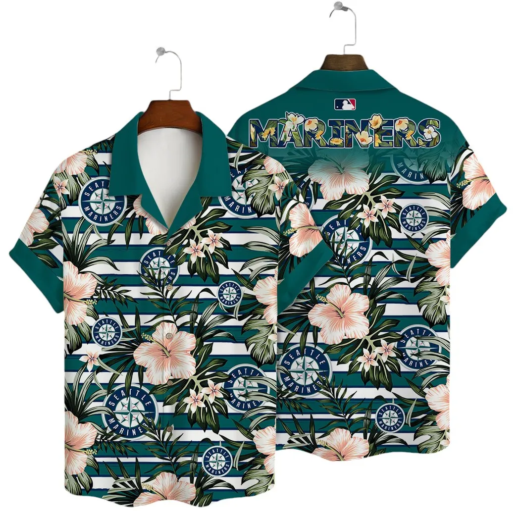 Seattle Mariners Palm Paradise Hawaiian Shirt