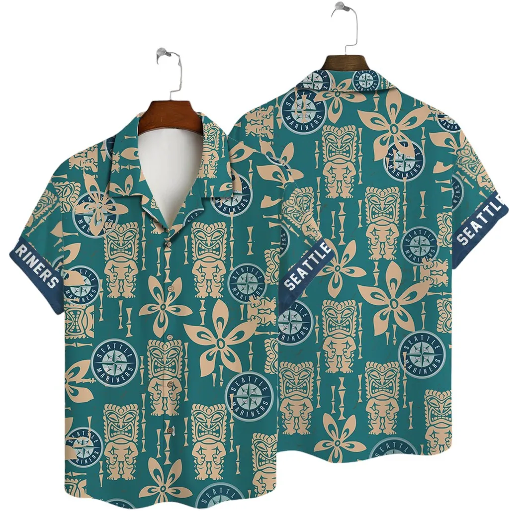 Seattle Mariners Paradise Wave Hawaiian Shirt