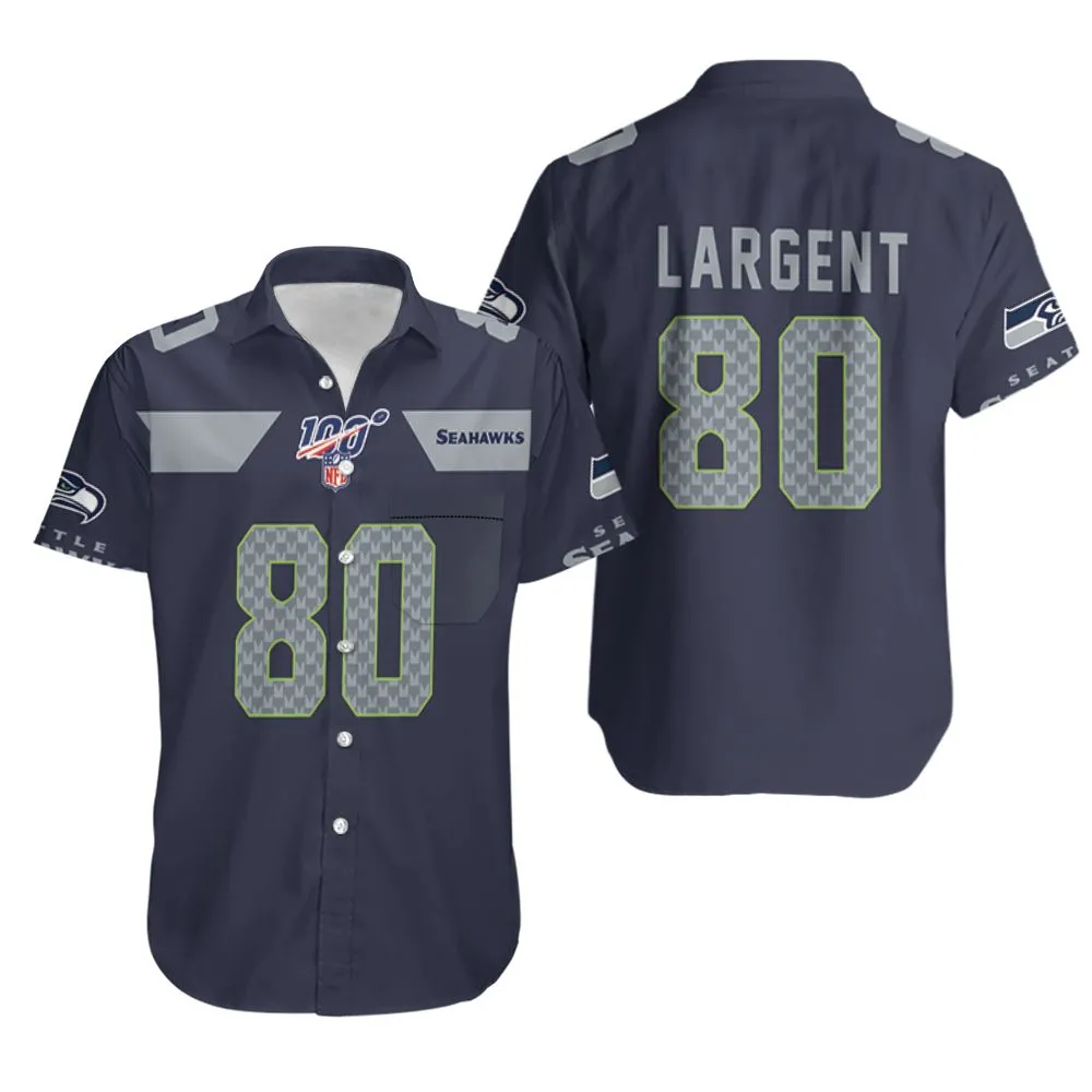 Seattle Seahawks Steve Largent 80 Hawaiian Shirt