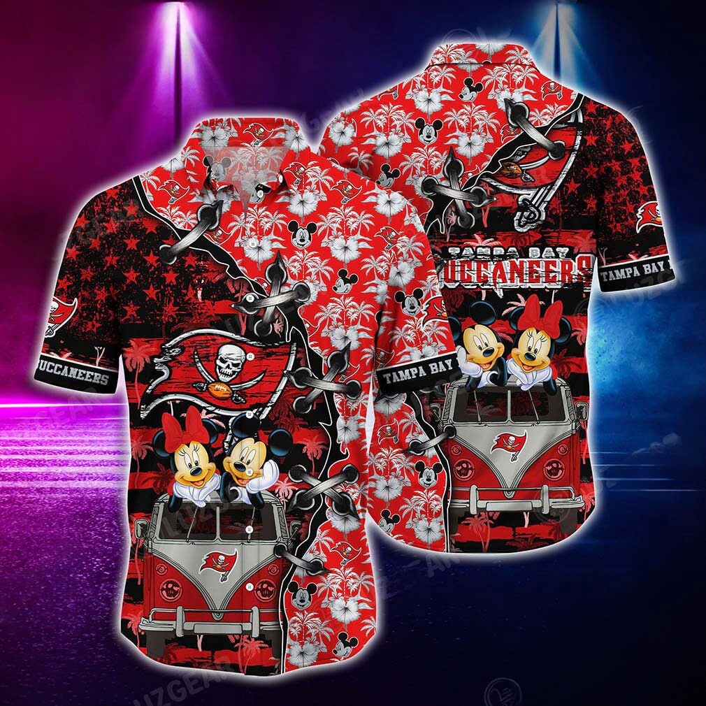 Tampa Bay Buccaneers Mickey Graphic Hawaiian Shirt