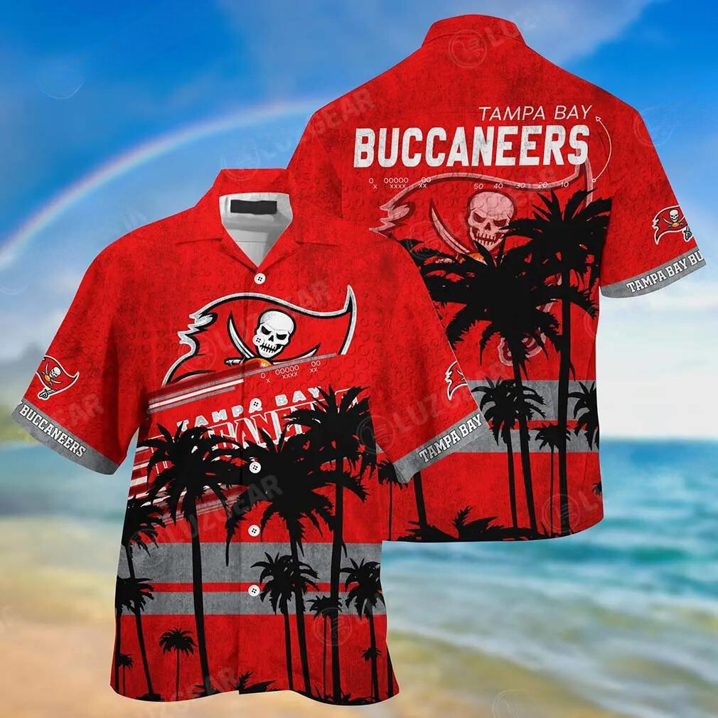 Tampa Bay Buccaneers Skull & Viking Hawaiian Shirt