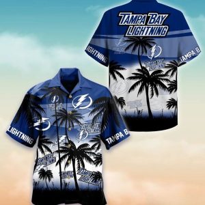 Tampa Bay Lightning Electric Tropics Hawaiian Shirt