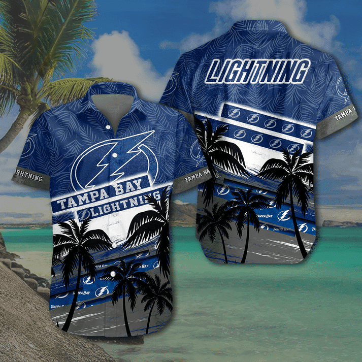 Tampa Bay Lightning Thunder Wave Hawaiian Shirt