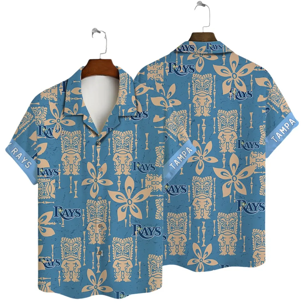 Tampa Bay Rays Tiki Icon Hawaiian Shirt