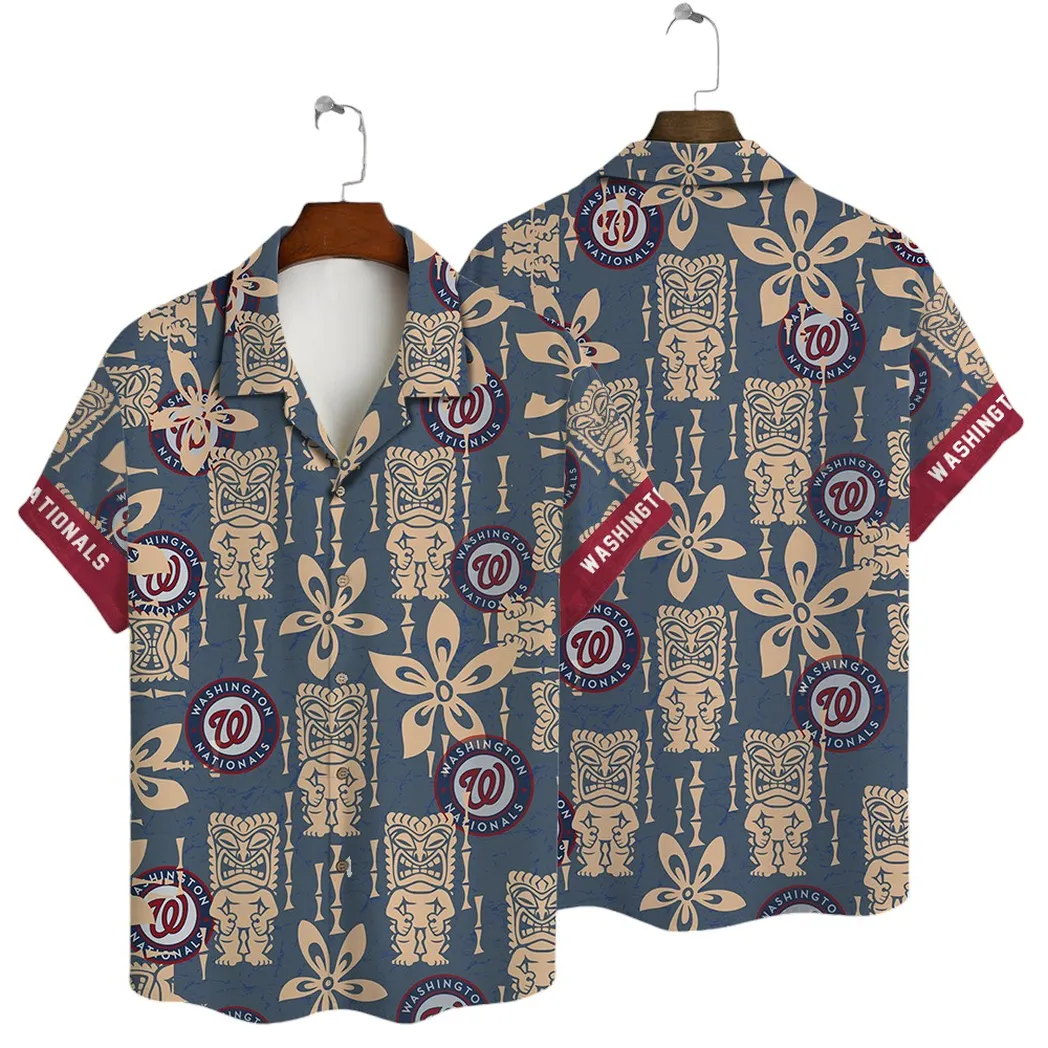 Washington Nationals Island Escape Hawaiian Shirt