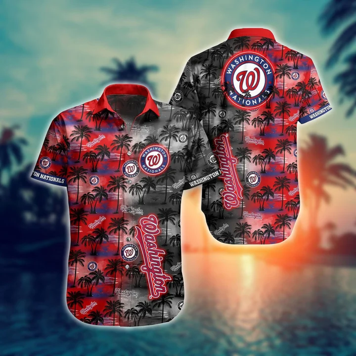 Washington Nationals Island Getaway Hawaiian Shirt