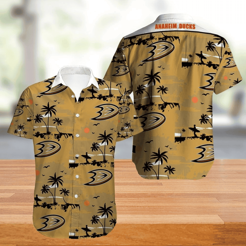 Anaheim Ducks Desert Palm Hawaiian Shirt