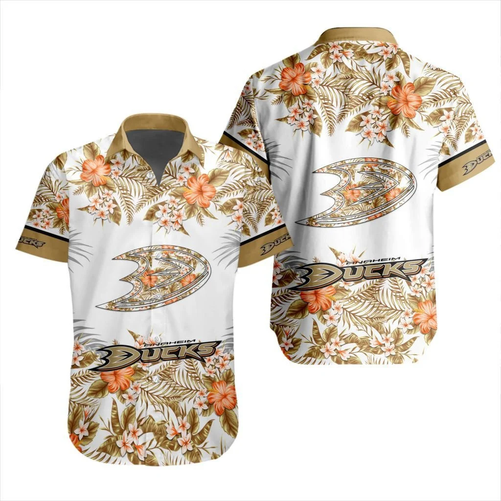 Anaheim Ducks Floral Paradise Hawaiian Shirt