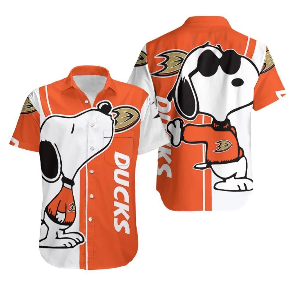 Anaheim Ducks Snoopy Chill Hawaiian Shirt