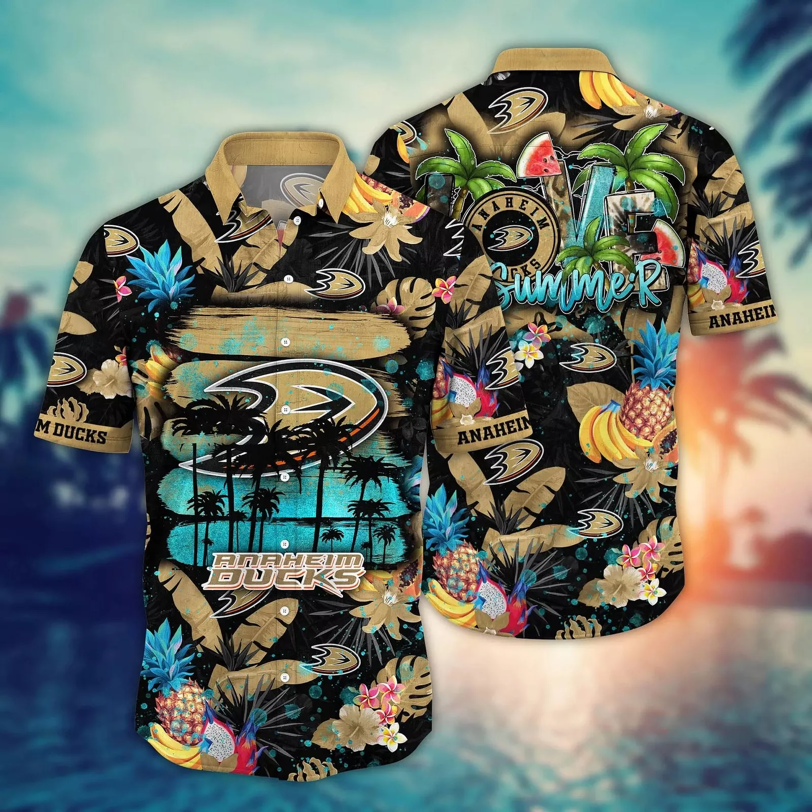 Anaheim Ducks Tropical Summer Hawaiian Shirt
