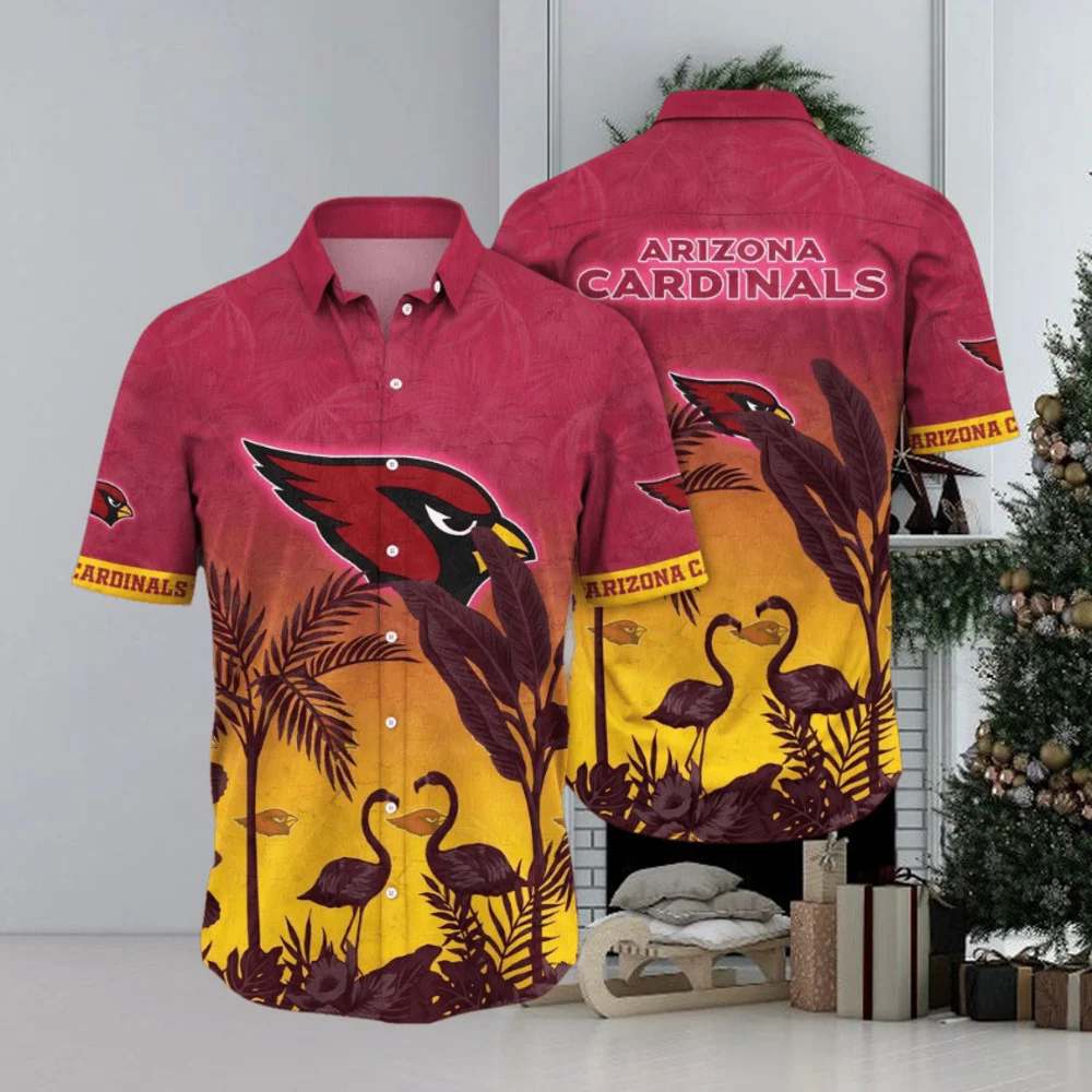 Arizona Cardinals Flamingo Paradise Hawaiian Shirt