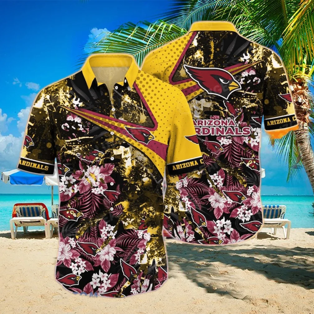 Arizona Cardinals Floral Blitz Hawaiian Shirt