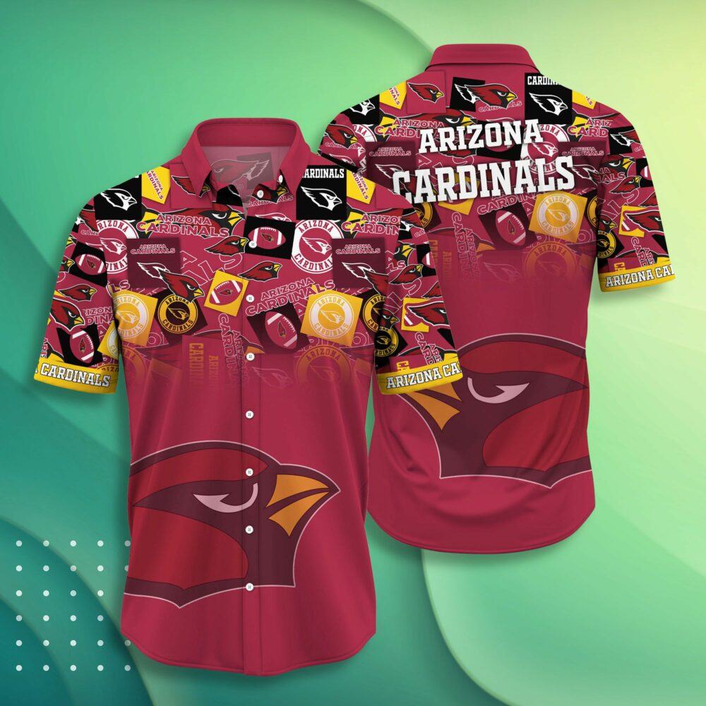 Arizona Cardinals Iconic Collage Hawaiian Shirt