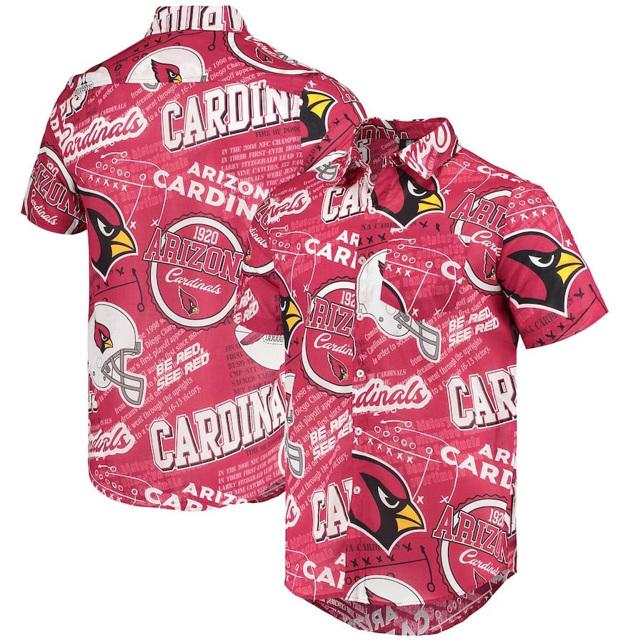 Arizona Cardinals Legacy Collage Hawaiian Shirt
