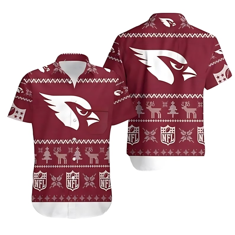 Arizona Cardinals Ugly Christmas Hawaiian Shirt