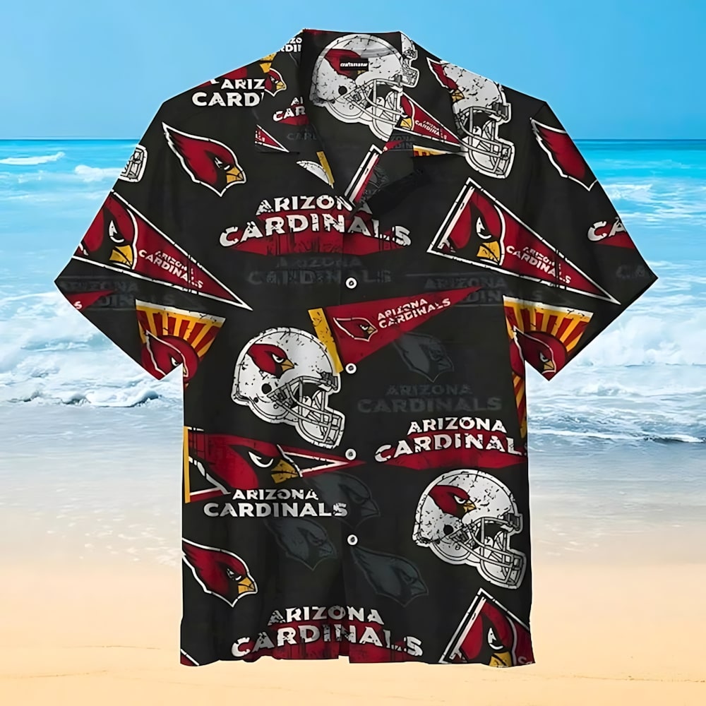 Arizona Cardinals Vintage Banner Hawaiian Shirt